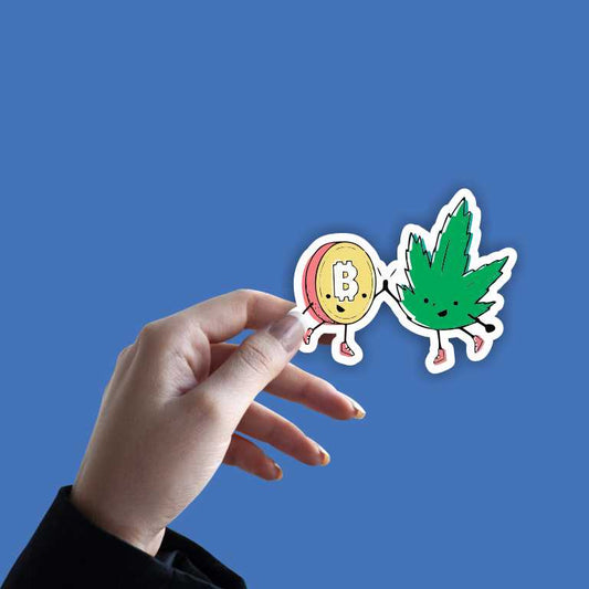 Canna Bitcoin Sticker