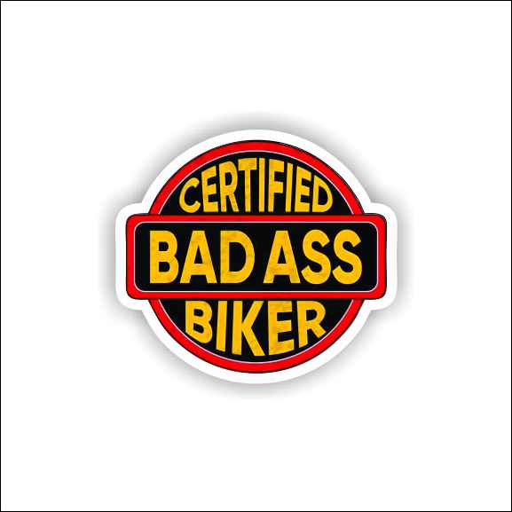 Certified Biker Sticker