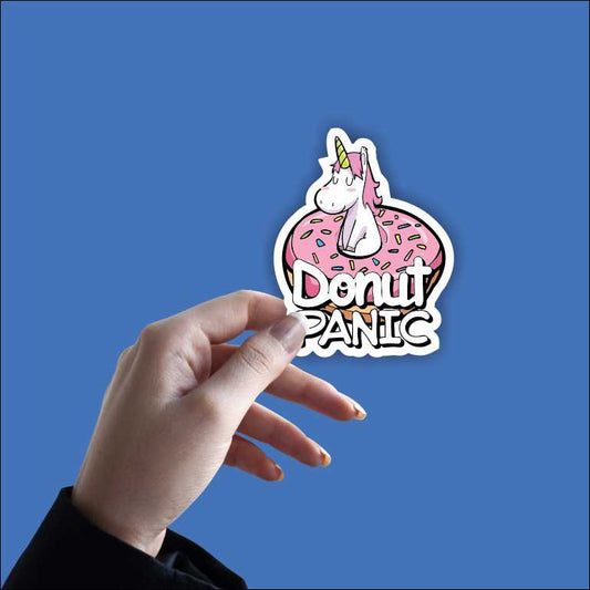 Donut Panic Sticker