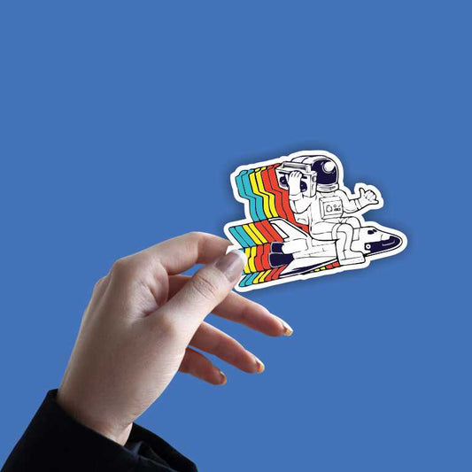 Funky Astronaut Sticker