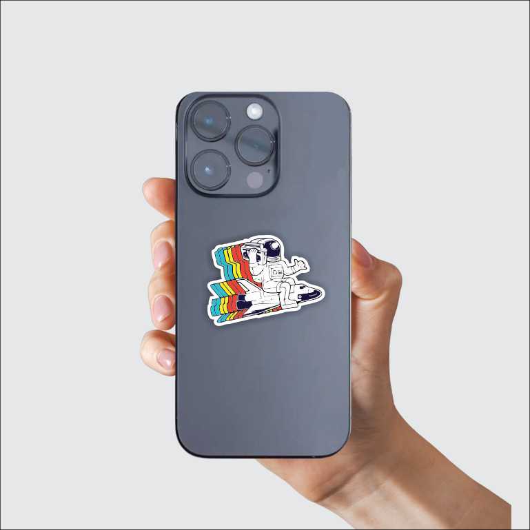 Funky Astronaut Sticker