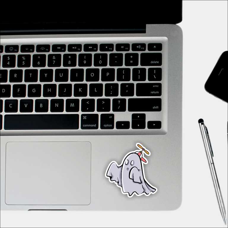 Ghost Boo Sticker