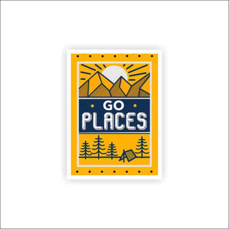 Go Places Sticker