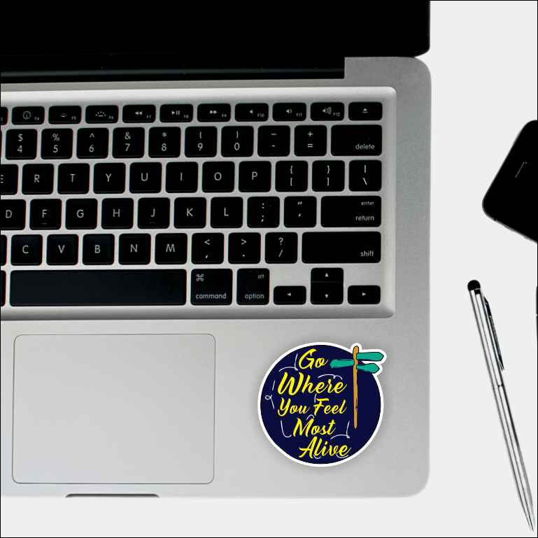 Go Where You Feel Alive Sticker