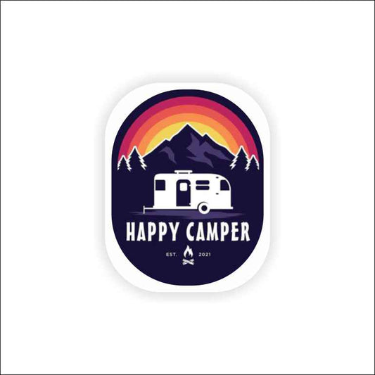 Happy Camper Sticker