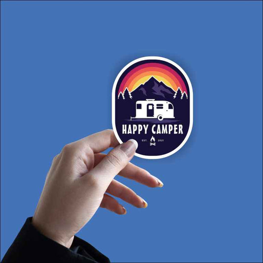 Happy Camper Sticker