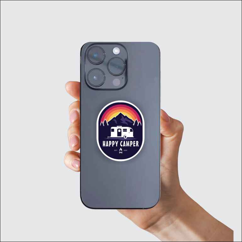 Happy Camper Sticker