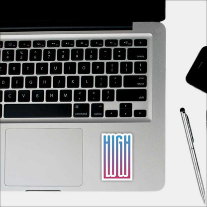 High Low Sticker