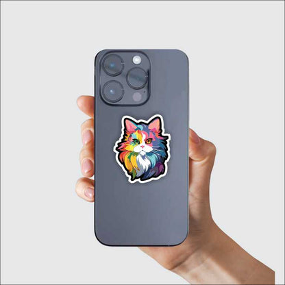 Illustrated Cat Sticker