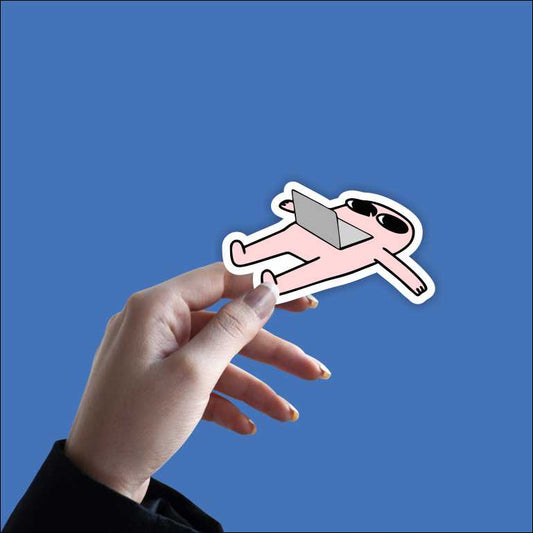 Laptop On Dead Sticker