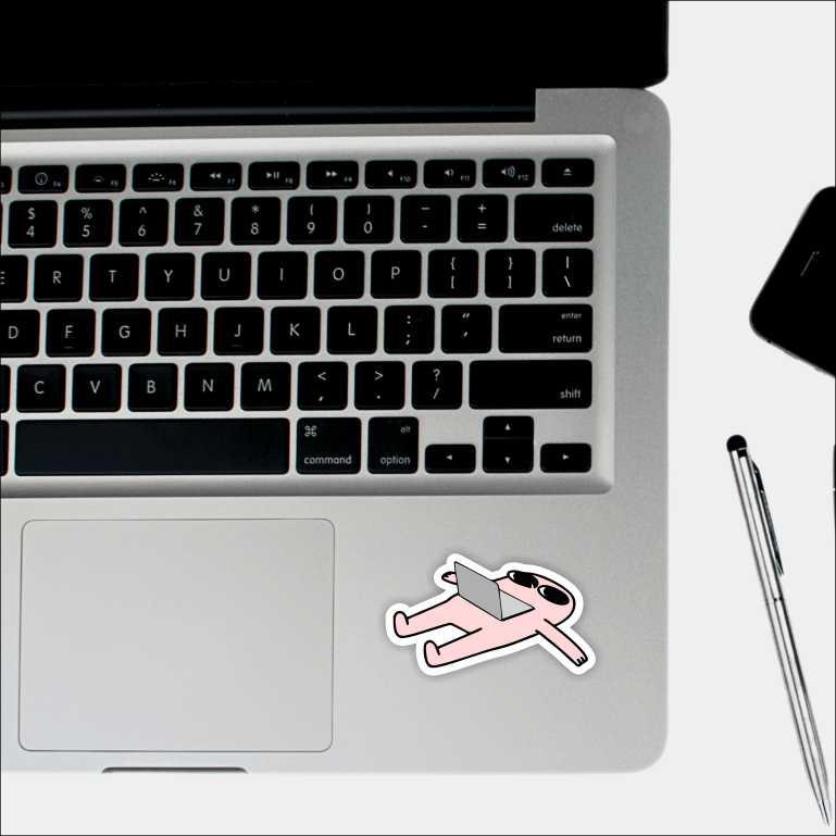 Laptop On Dead Sticker