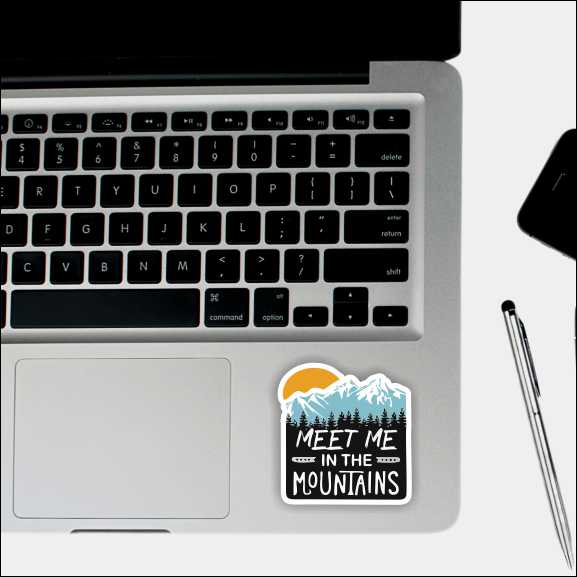 Meet In The Mountain Sticker
