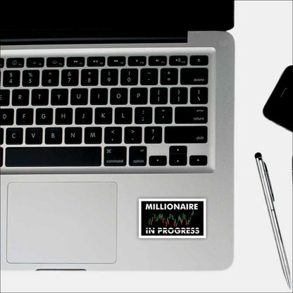 Millionaire in Progress Sticker