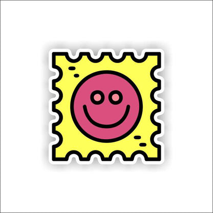 Smiley Postcard Sticker