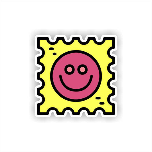 Smiley Postcard Sticker