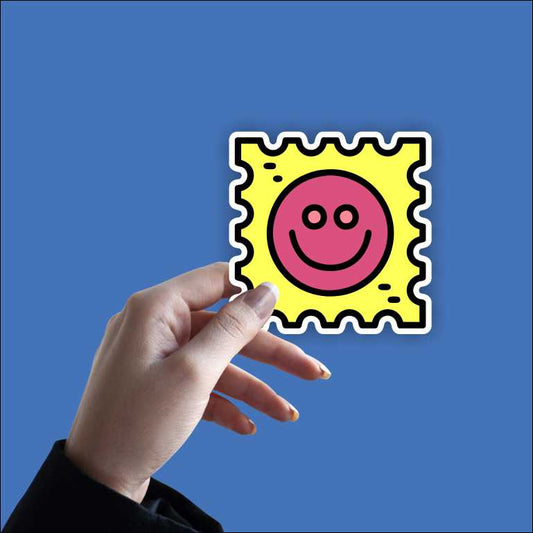 Smiley Postcard Sticker