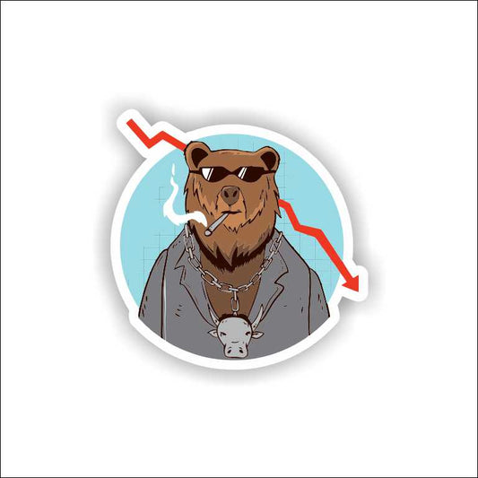 Trading Bear Sticker