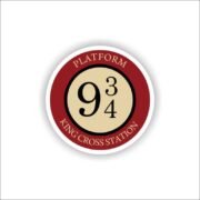 9 & 3-4 Harry Potter Sticker
