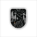 Adventure Minimilist Line art Sticker