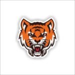 Angry tiger Sticker