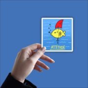 Attitude Fish Sticker - Image 2