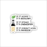 Biology Chemistry Sticker