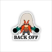 Back Off Sticker