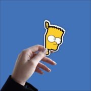 Bart Simpson Staring Sticker - Image 2