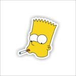 Bart Smoking Sticker