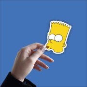 Bart Smoking Sticker - Image 2