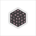 Black Pink Cube Sticker