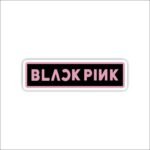 Black pink Sticker