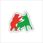 Bull vs Bear Sticker
