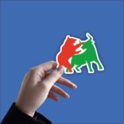 Bull vs Bear Sticker - Image 4