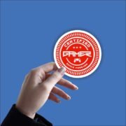 Certified Gamer Sticker - Image 2