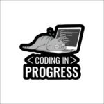Coding In Progress Programmer - Coding Sticker