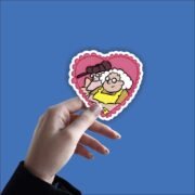 Courage Heart Sticker - Image 2