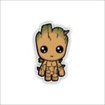 Cute Groot Marvel Sticker