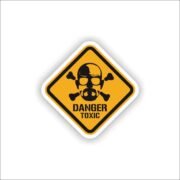 Danger Toxic Sticker