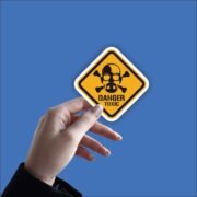 Danger Toxic Sticker - Image 2