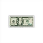 Dollar Currency Sticker