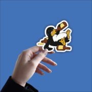 Drunk Linux Funny Sticker - Image 2