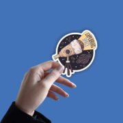 Exploring Space Sticker - Image 2