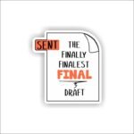 Final Draft Pdf - designer Sticker