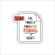 Final Draft Pdf - designer Sticker