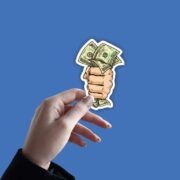 Fist of dollars Sticker - Image 2