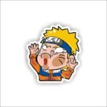 Flat Face Naruto Sticker