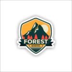 Forest adeventure Sticker