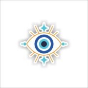 Gold evil eye Sticker