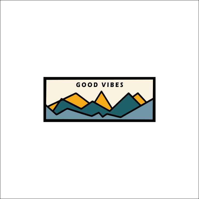 Good Vibes Good Vibes Sticker - Image 1